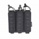 Triple MP5/MP7 Dagger Laser Magazine Pouch- Black, Built for speed, retention, and reliability, the Corso Tactical Dagger Laser Triple Mag Pouch is designed to keep your magazines secure while still allowing fast, instinctive access when it matters most